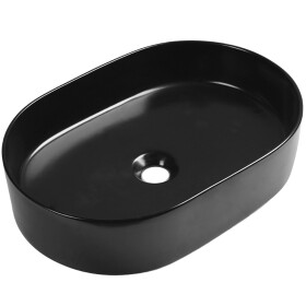 Laveo - Desna - keramické umyvadlo na desku 50x35, černá mat VUD_B250