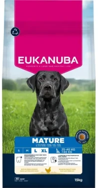 Eukanuba Mature Large 15 kg / Granule pro psy / pro seniory velkých a obřích plemen / s čerstvým kuřecím masem (1724-277916)