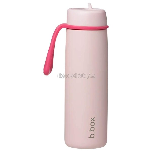 B.box 0922 Nerezová termolahev s brčkem 690 ml - pink paradise