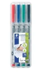 Staedtler Lumocolor F non-perm / Popisovač na fólie / 4 ks / 0,6 mm / smazatelný (316 WP4)