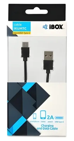 IBox IKUMTC černá / USB kabel / USB-A na USB-C / USB 3.2 Gen 1 / 1 m (IKUMTC)