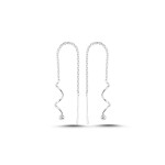 LUNICA Spirálové řetízkové náušnice 0518