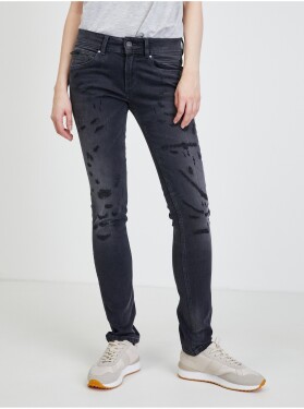 Tmavě šedé dámské slim fit džíny Pepe Jeans dámské