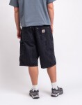 Carhartt WIP OG Double Knee Short Snake Camo, Black heavy stone wash S