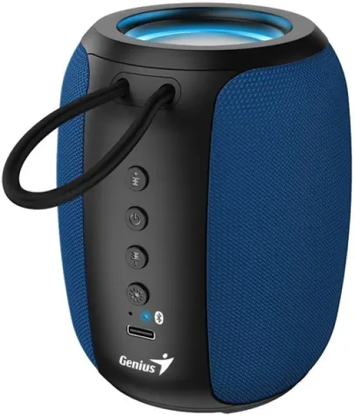 GENIUS repro SP-915BT černomodrá / Bluetooth 5.3 / 5W / mikrofon / Copilot AI komunikace / USB-C nabíjení (31730052402)