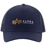 Alpha Industries Čepice Baseball Label Trucker Cap rep. blue