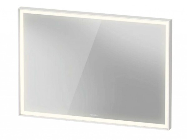 DURAVIT - L-Cube Zrcadlo s LED osvětlením, 100x67 cm, dotykový senzor, matná bílá LC7382018180100