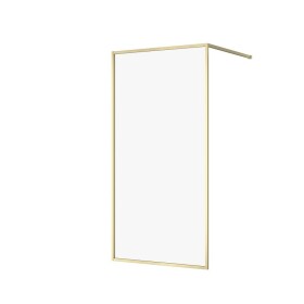 CERSANIT - Walk-in sprchový kout LARGA, zlatá mat, 100x200, čiré sklo S164-073