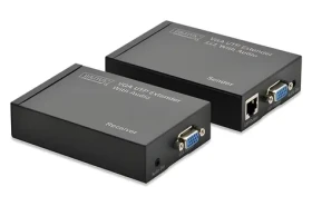 Digitus VGA UTP Extender / Prodlužovač signálu / Cat5 / 300 m / 1920×1200 (DS-53400)