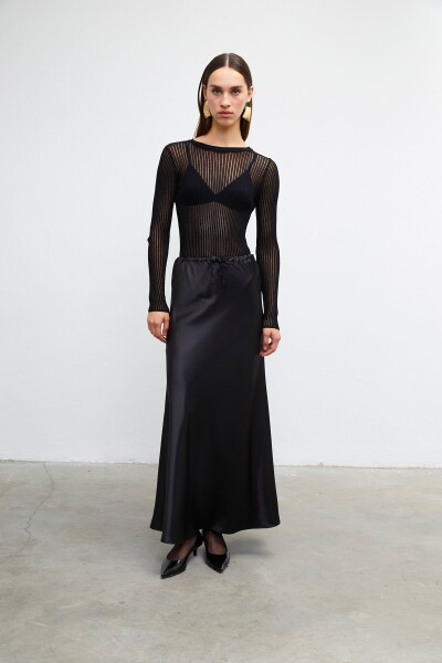 VATKALI Satin midi skirt