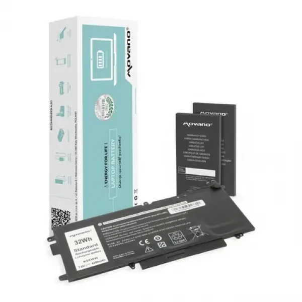 Baterie K5XWW pro Dell Latitude 5289 7390 2-in-1 / Baterie pro notebook / 4200 mAh / 32 Wh (BT/DE-E5289)