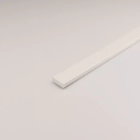 Profil plohý PVC bílý 30x1000
