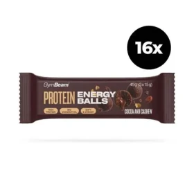 Protein energy balls - Gymbeam (cocoa and cashew, 16 x 45 g) (118738-5-cocoaandcashew-16x45g)