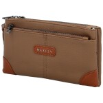 Stylová dámská koženková crossbody kabelka MaxFly Gimalli, tmavě béžová