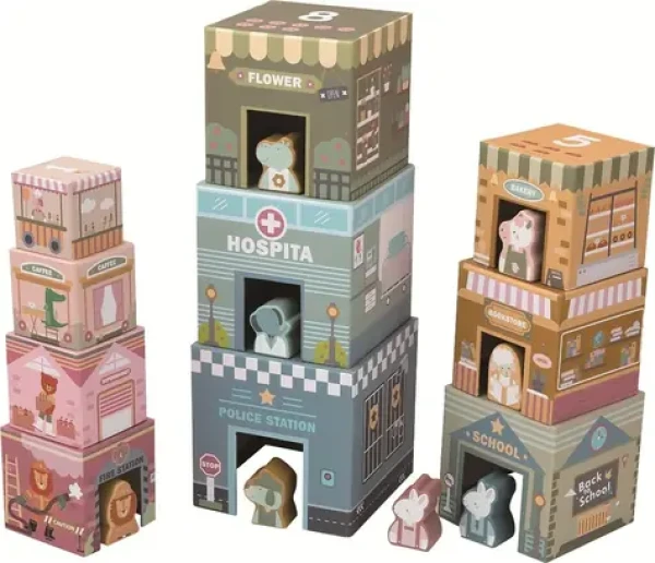 2Kids Toys Skládací věž z kostek City