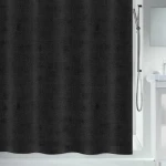 Spirella GEORGES sprchový závěs 180 x 200 cm černý / polyester