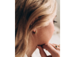 LUNICA Stříbrné náušnice TERA GOLD 0734