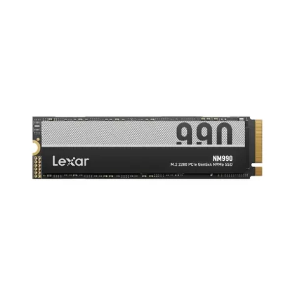 Lexar NM990 4TB / M.2 SSD 2280 / PCIe Gen5x4 NVMe / čtení: 14000 MB/s / zápis: 11000 MB/s / TBW: 3000 TB / 5 let (LNM990X004T-RNNNG)