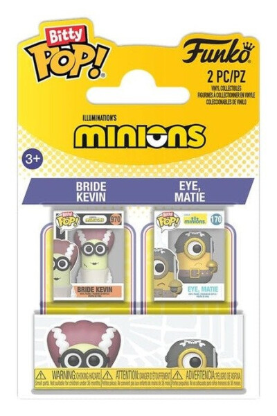 Funko Bitty POP: Minions - Bride Kevin & Eye, Matie 2-Pack