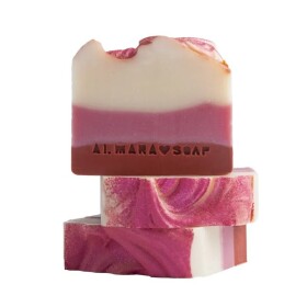 Almara Soap Designové mýdlo Božské maliny, červená barva, růžová barva