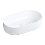 OMNIRES - MESA umyvadlo na desku, 53 x 32 cm bílá lesk /BP/ MESA530BP