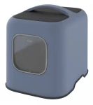 GIMCAT Smart Olimpia kryté WC modré / Magnetická dvířka / Uhlíkový filtr / 51x39,5x44 cm
