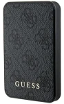 Guess PU 4G Leather Metal Logo černá / Powerbanka / 5000mAh / 15W (GUPB5LP4GEGK)