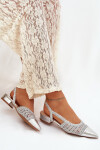 Dámské sandály s pletením na klíně stříbrné Nivorra 39