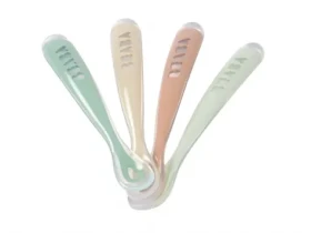 Beaba První lžičky silikonové 4 ks Natural (913625BB)