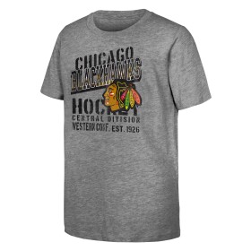 Outerstuff Dětské Tričko Chicago Blackhawks Go Time Ss Tee Velikost: Dětské L (13 - 14 let)