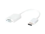LogiLink CV0059B bílá / Adaptér / DisplayPort - VGA / max. 1920×1200 / 15 cm (CV0059B)