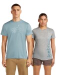 ICEBREAKER Mens Mer 125 Cool-Lite Sphere SS Tee Across, Flint Blue velikost: XL
