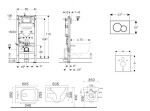GEBERIT - Duofix Set předstěnové instalace, klozetu Arkas I sedátka softclose, tlačítko Sigma01, černá SANI11CA5123B