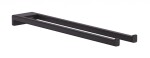 HANSGROHE - AddStoris Držák ručníků dvojitý, délka 45 cm, matná černá 41770670