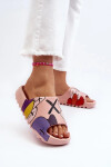 Pantofle CK240P růžové s potiskem - Step in Style 39