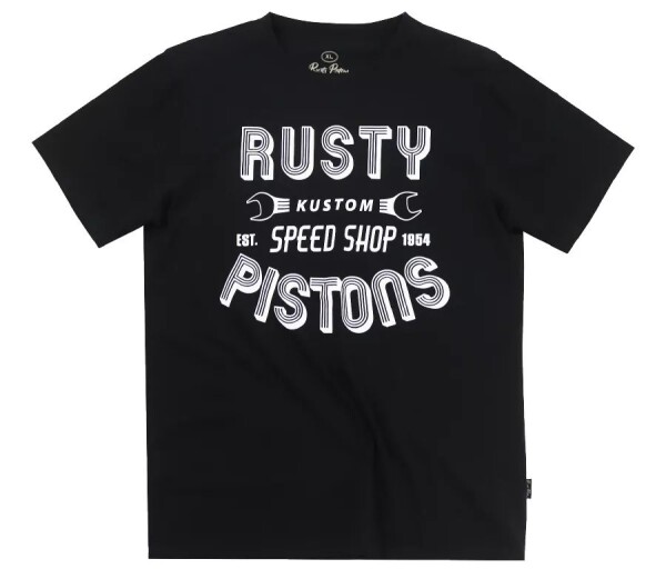 Rusty Pistons Rptsm98 Hulton black triko černá