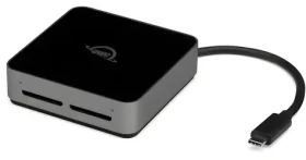 OWC Atlas Dual SD Card Reader hliníková / Čtečka paměťových karet / USB-C 3.2 Gen 2 / SDHC/SDXC/UHS-II (OWCTCDSDRDR)