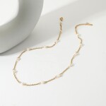 ELENYS Pure Pearl – pozlacený náhrdelník 18K žluté zlato Délka: 45+5 cm / max. 50 cm