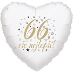 66. narozeniny balónek srdce Balonky.cz 66. narozeniny balónek srdce Balonky.cz