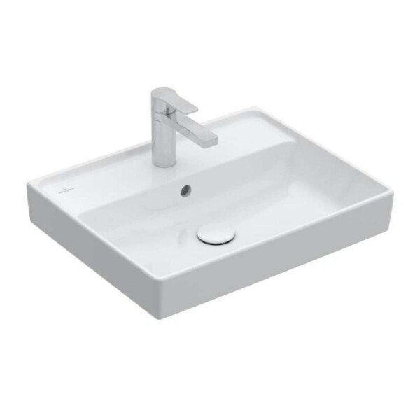 VILLEROY & BOCH - Collaro Umyvadlo 55x44 cm, s přepadem, otvor pro baterii, alpská bílá 4A335501