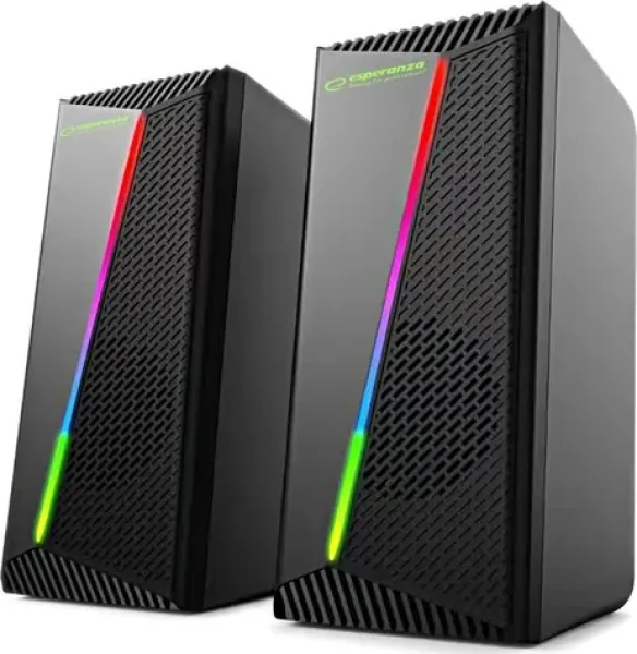 Esperanza EGS106 Rainbow Nortec černá / Reproduktory / 2.0 / 6W / 3.5mm jack + USB (EGS106)