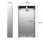 EVOLVEO DoorPhone ID Kovová povrchová montážní krabice pro venkovní jednotku