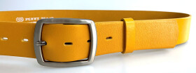 PENNY BELTS 4632 Dámský kožený opasek žlutý 90cm