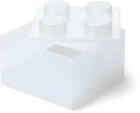 Room Copenhagen LEGO Storage Brick 4 víko Glitter transparentní / Víko úložného boxu / 250 x 180 x 250 mm (40090803)