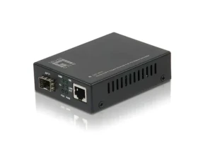 LevelOne GVT-2010 / Media konvertor / RJ45-SFP / Gigabit Ethernet / PoE PD / Web managed (GVT-2010)