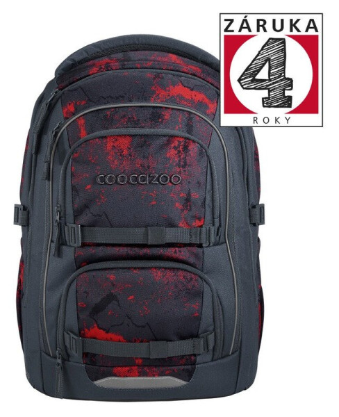 Školní batoh PORTER Broken Black, AGR certifikát