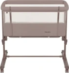 LIONELO Postýlka Aurora 3v1 Beige Taupe / Kovový rám / 4 kolečka s brzdou / Přenosná taška (LO-AURORA BEIGE TAUPE)
