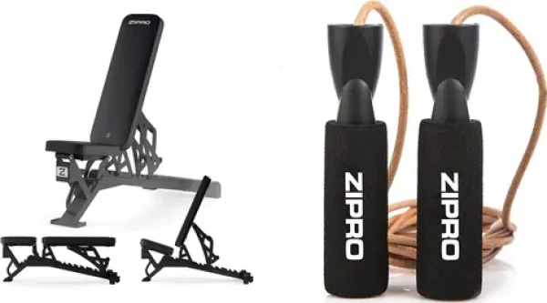 Zipro Nocardio Cvičební lavice + švihadlo / nosnost uživatele 140 kg (8426547)