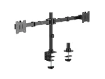 Equip černá / Stolní držák pro dva monitory / 17-35" / 20 kg na monitor / VESA 100x100 / 360° (650177)