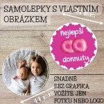 12x Samolepka s vlastní FOTKOU, s LOGEM 44mm